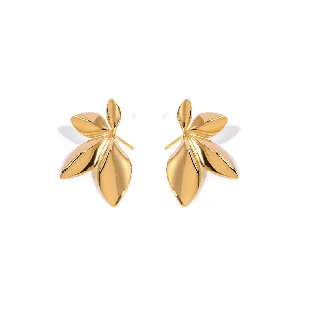 Ór | Gold Petal Earrings