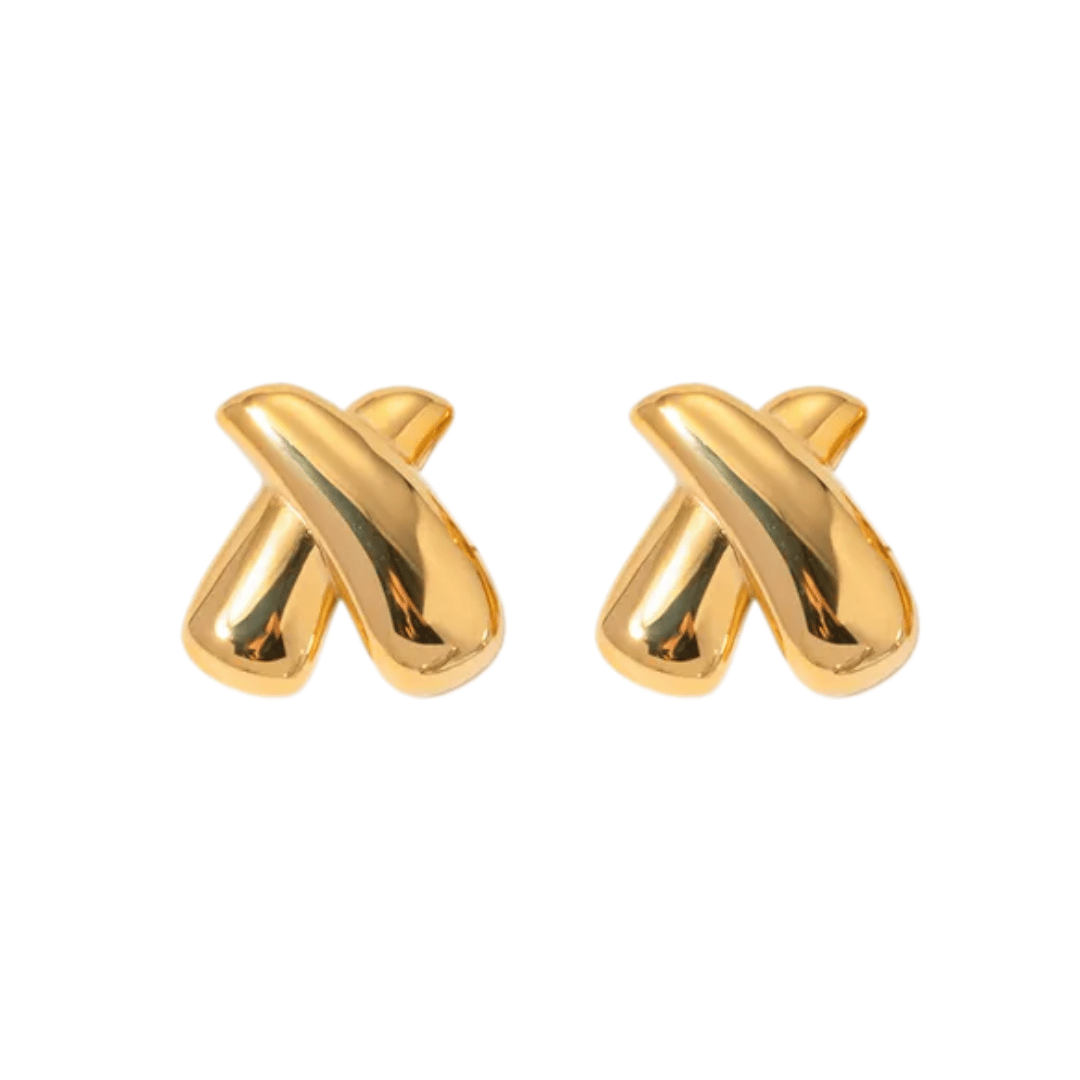 Ór | Gold Kiss Oversized Stud