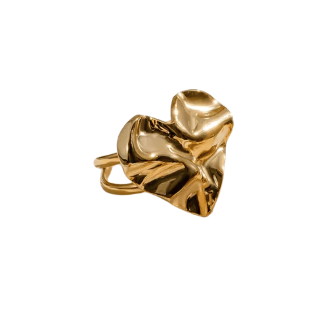 Gold Foil Heart Ring