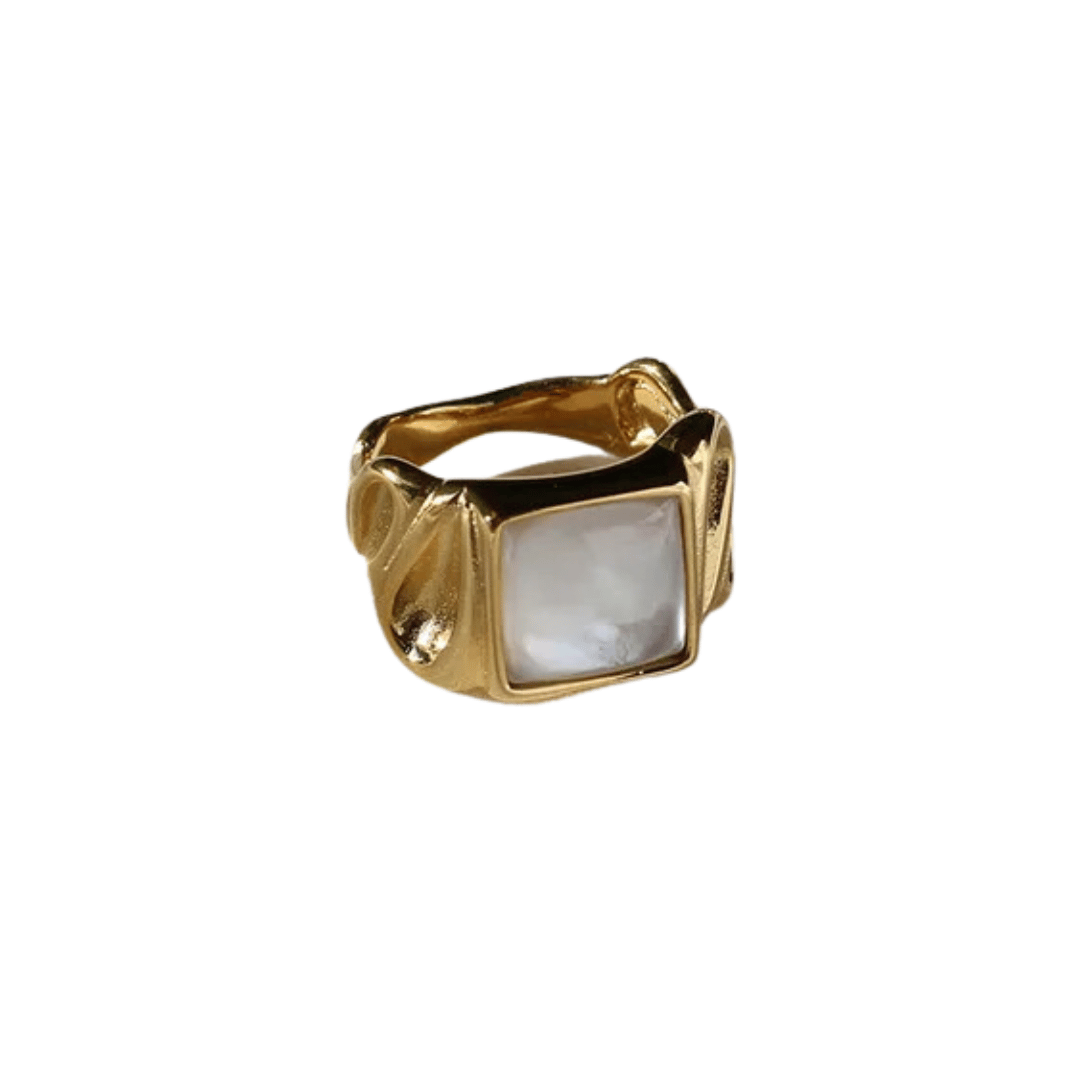 Gold Mother of Pearl Radiance Ring