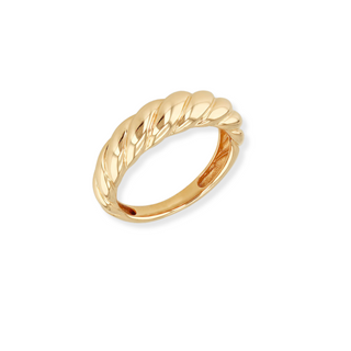 9ct Gold Chunky Twist Dome Ring