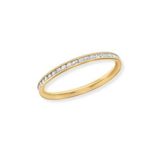 9ct Yellow Gold Band Eternity Ring