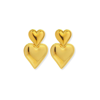 Double Heart Earrings