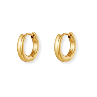Medium Plain Gold Plated Hoop
