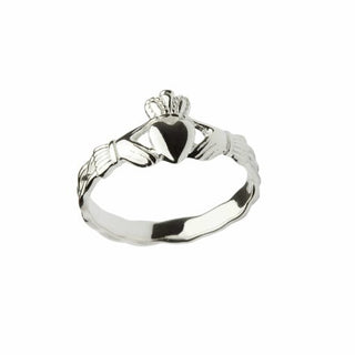 Silver classic maids Claddagh ring with Celtic