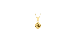 9ct Yellow Gold Textured Knot Necklace