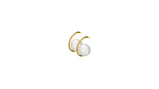 Luna Pearl Hoop Earrings
