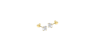 9ct Yellow Gold 6mm Round CZ Stud Earrings