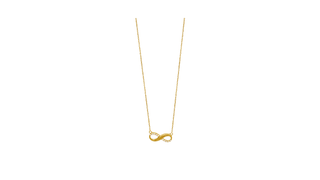 9ct Gold Infinity CZ Necklace