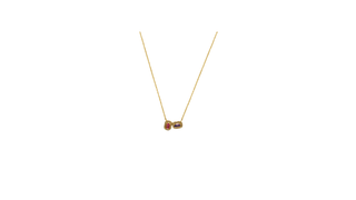 9ct Elegant Two-Studded Necklace