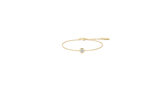 Gold Just You Solitaire Bracelet