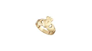 9K Hollow Back Claddagh Ring