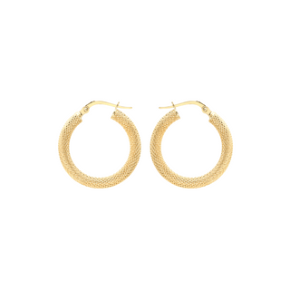 9ct Gold Bronagh Hoops - Large