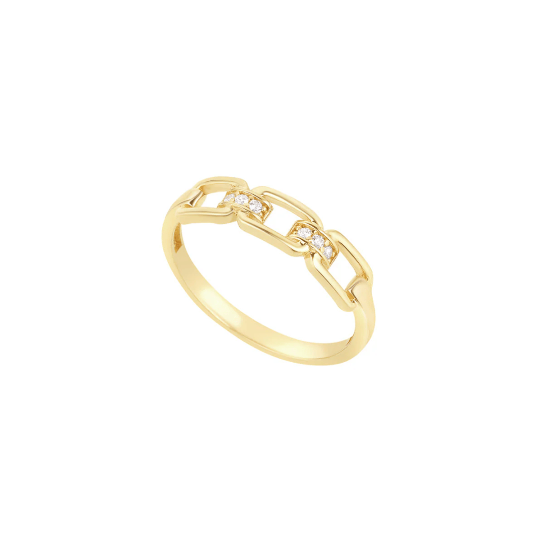 9ct Gold Linked Ring