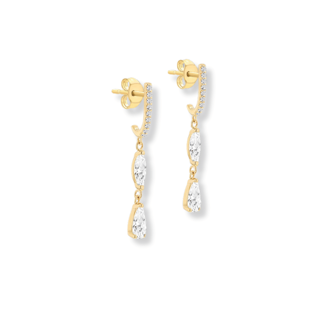 9ct Gold Amelia Drop Earrings