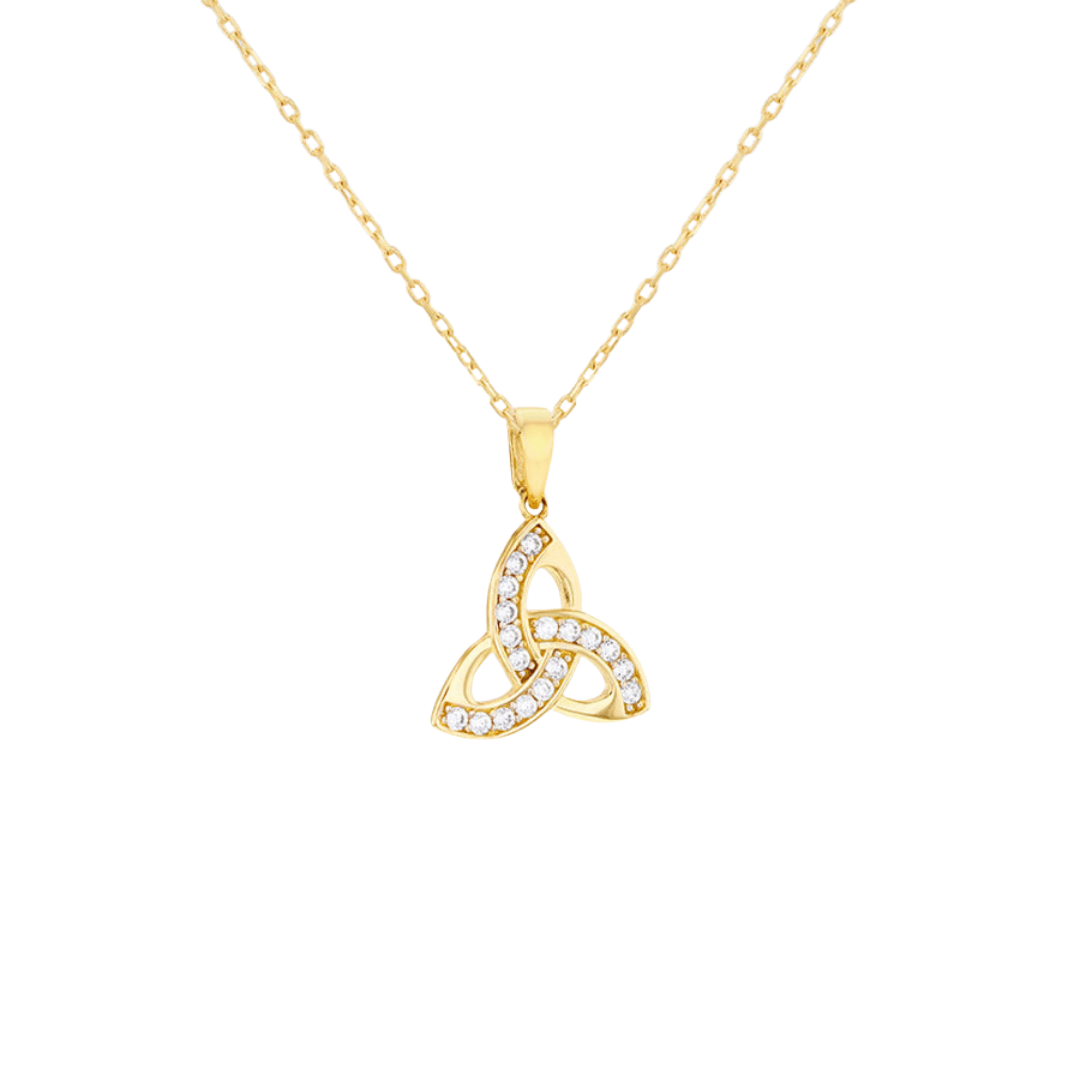 9c Gold Celtic Knot Necklace