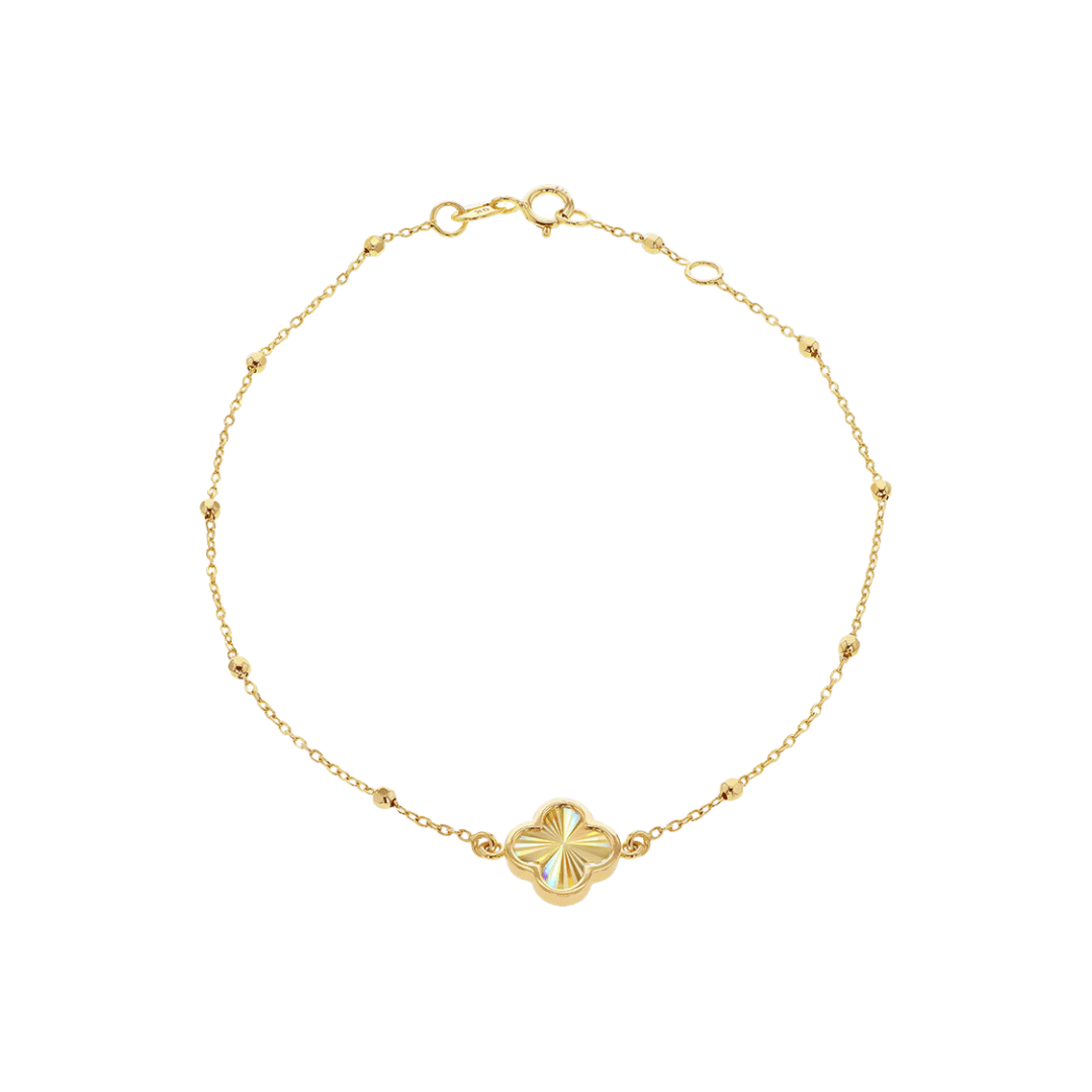 9ct Gold Radiant Clover Bracelet