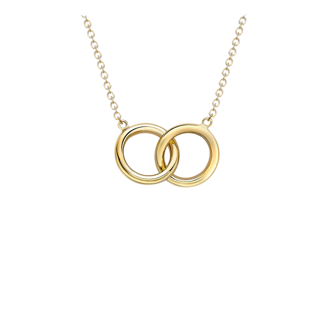 9ct Gold Interlocked Necklace