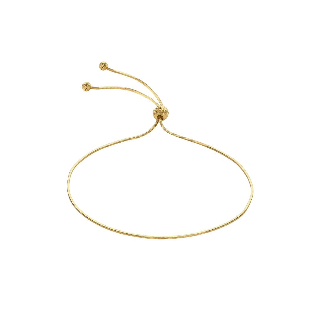 9ct Gold Slim Snake Chain Bracelet