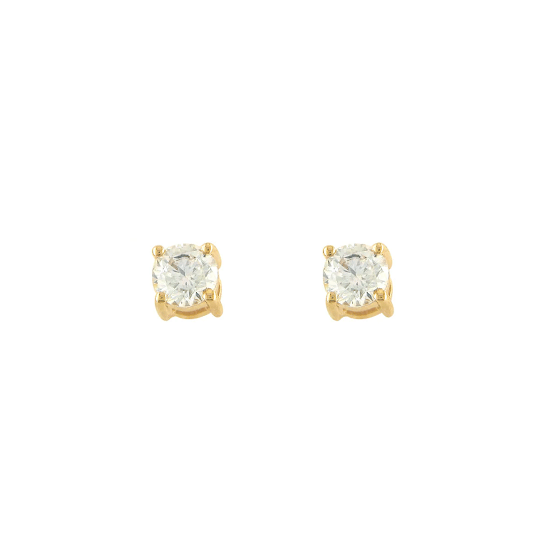 9ct Gold CZ Studs