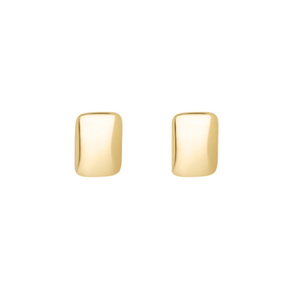 9ct Gold Square Button Studs