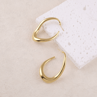Ór | Gold Tide Twist Hoops