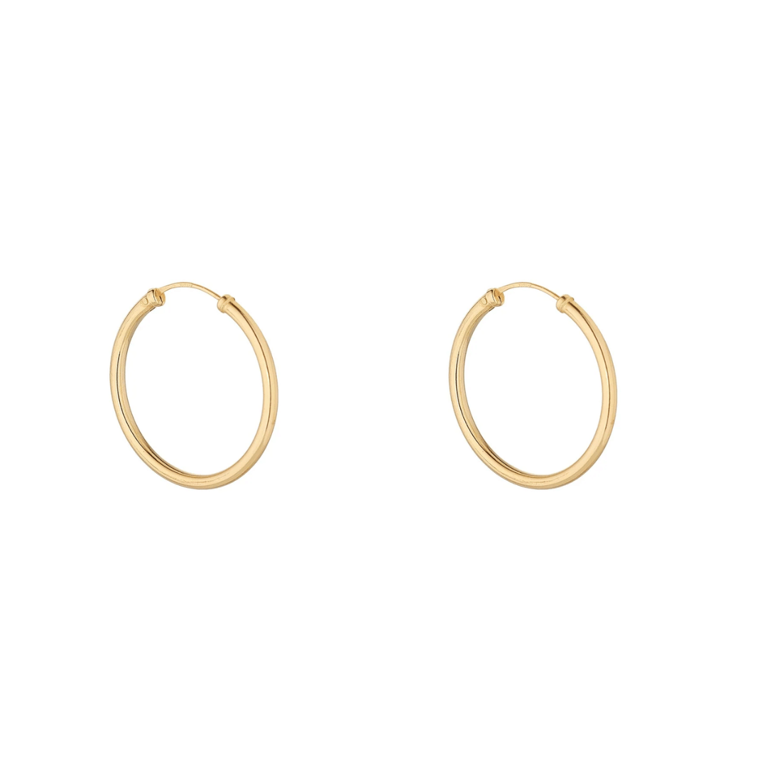 9ct 10mm Sleeper Hoop