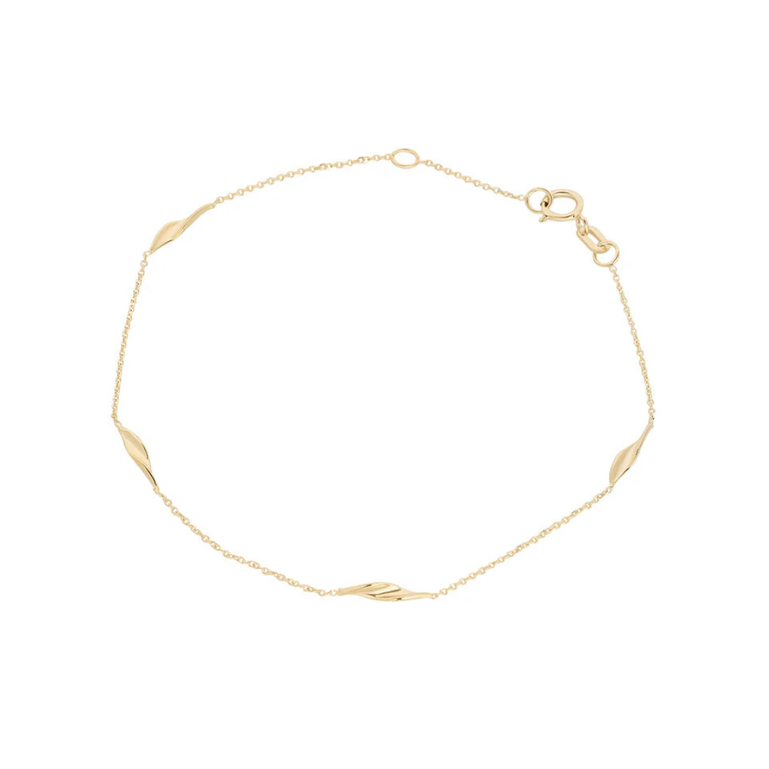 9ct Gold Delicate Twist Bracelet