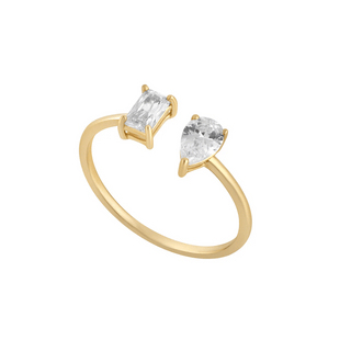 9ct Gold Toi et Moi Ring