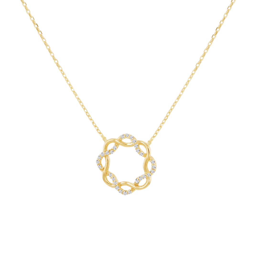 9ct Gold Eternal Loop Necklace