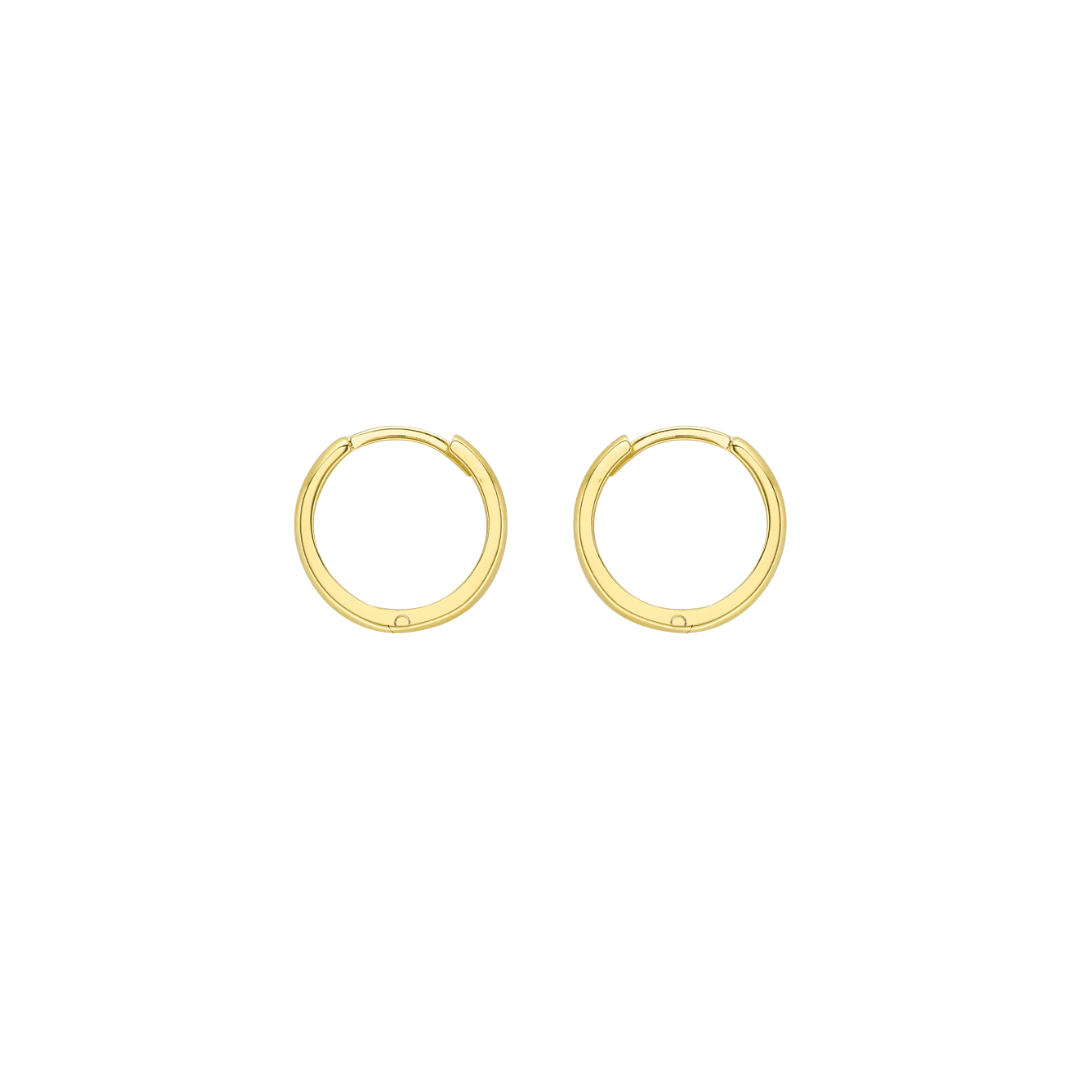 9ct Gold 10mm Huggies