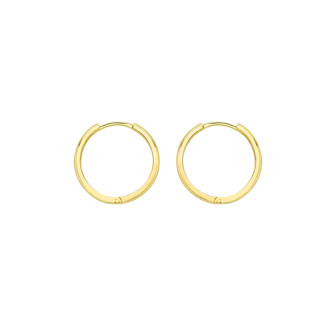 9ct Gold 14mm Huggies