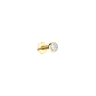 9ct Gold Natural Diamond Flatback