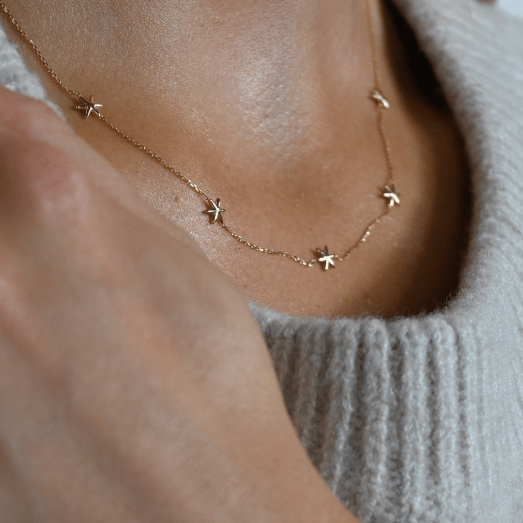 9ct Gold Mini Star Necklace