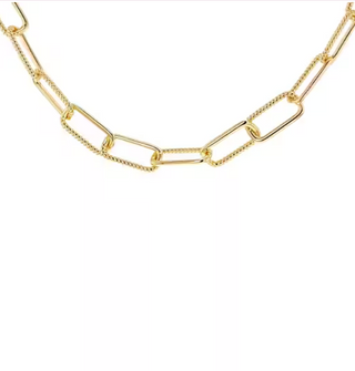 GOLD PLATED HALF-TWISTED-LINK PAPER CHAIN