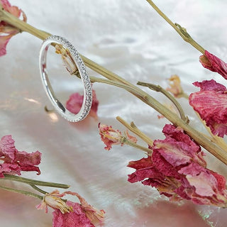 Silver White CZ Eternity Ring