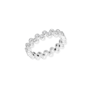 Sterling Silver Eternity CZ Band Ring