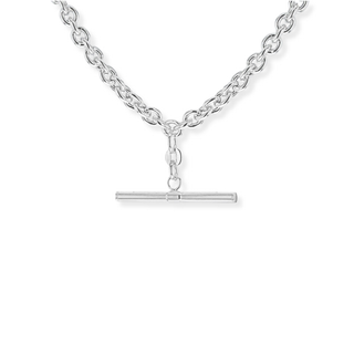 Sterling Silver T-Bar Belcher Chain Albert