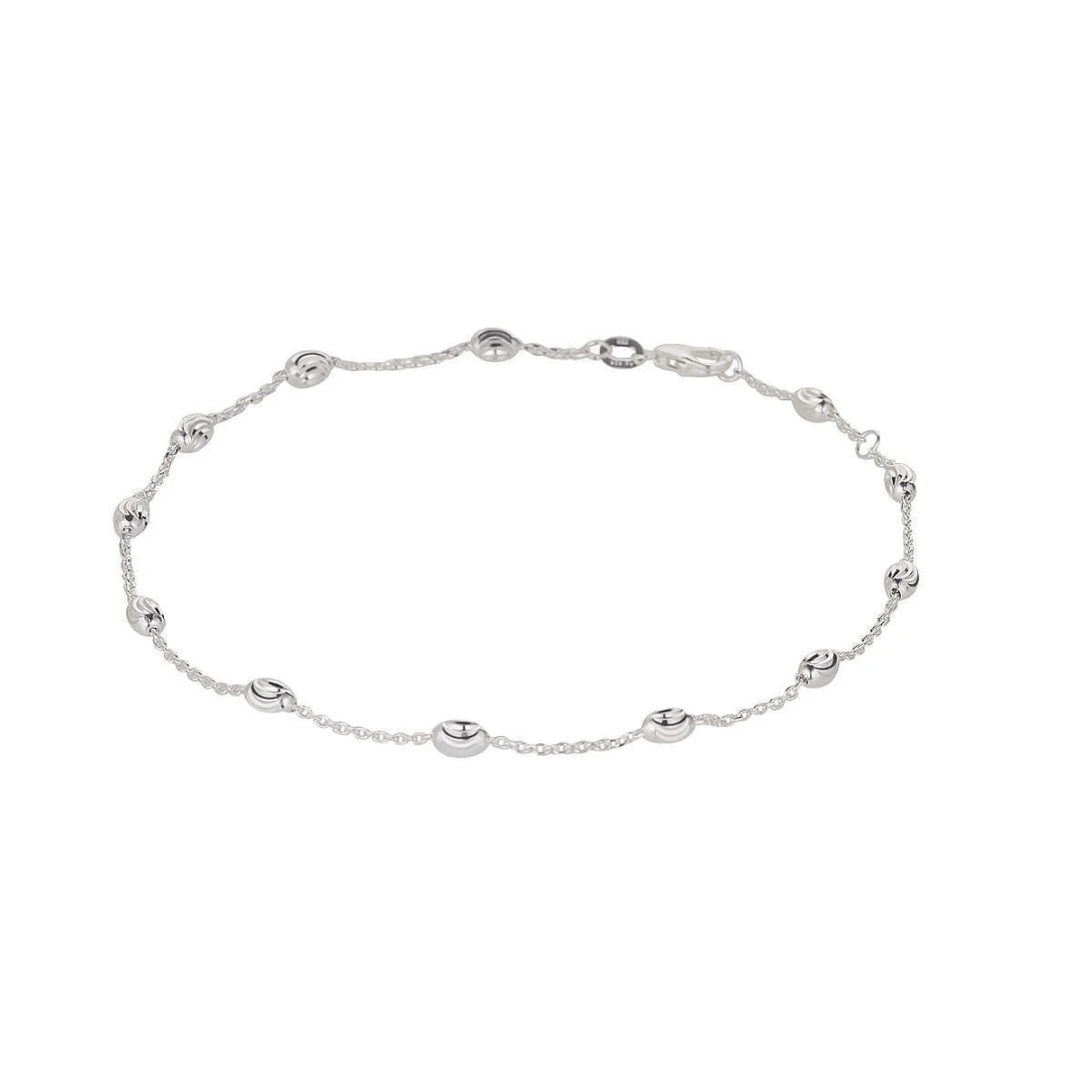 Silver Fancy Anklet