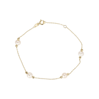 Gold Fresh Water Pearl Bracelet