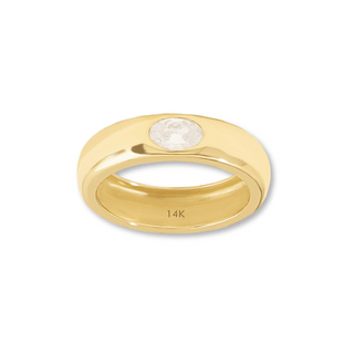 14k Bezel Dome Ring