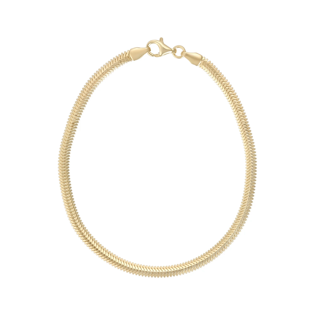 9ct Gold Flat Omega Bracelet