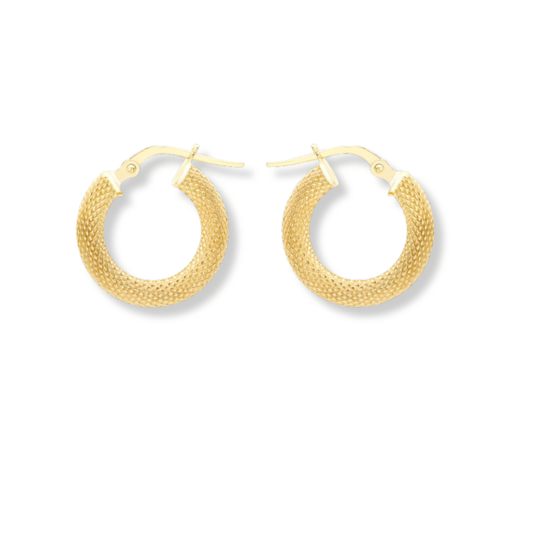 9ct Gold Bronagh Hoops