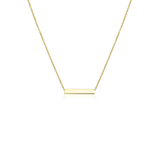9ct Gold Yellow Bar Necklace