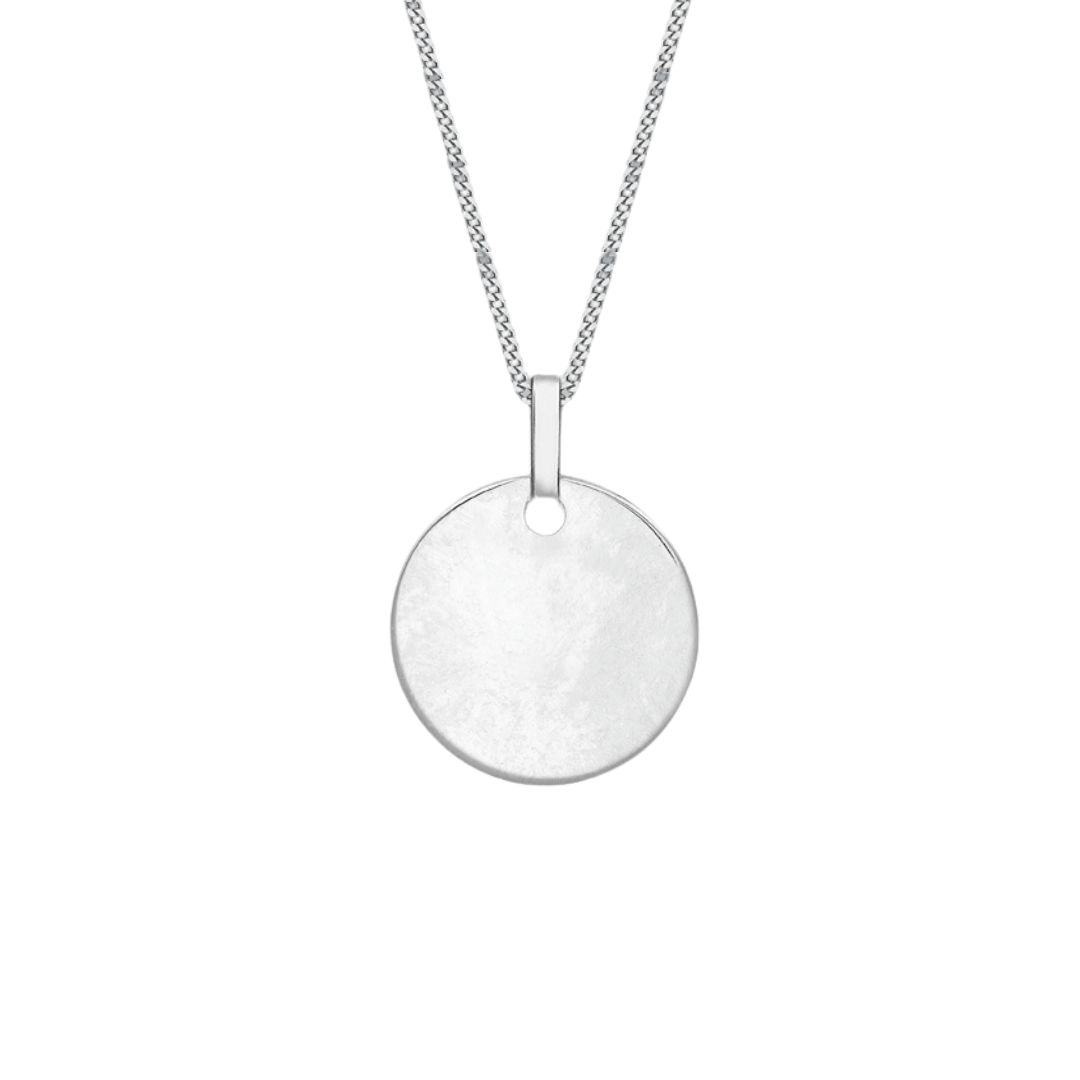 Ór Collection 9ct White Gold Disc