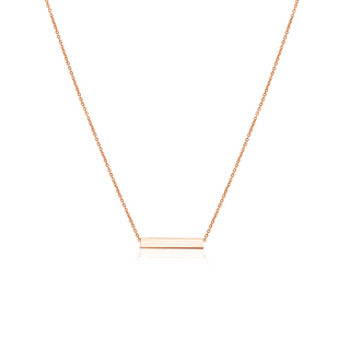 Rose Gold Bar Necklace