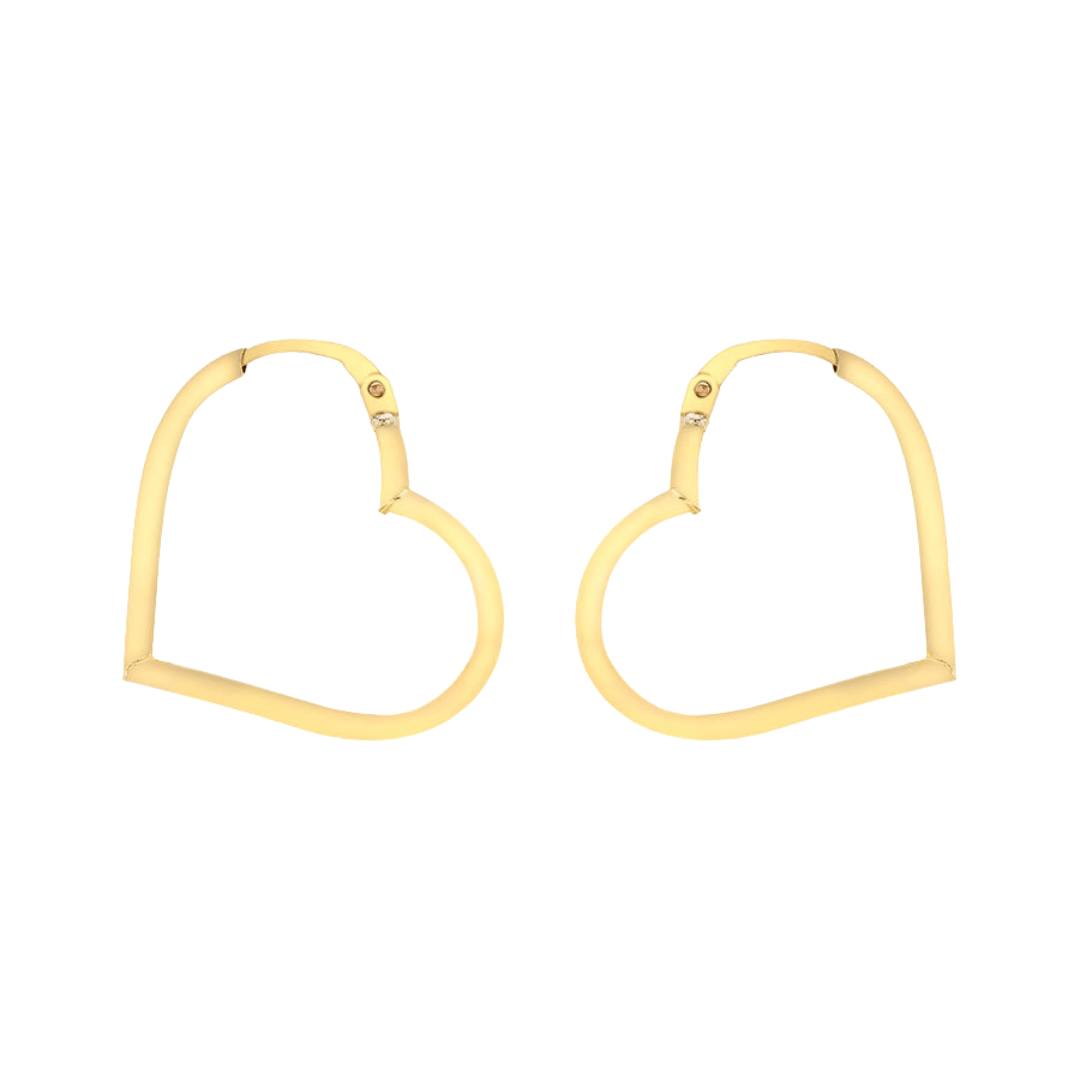Love Heart Hoop Earrings