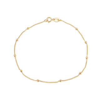 9ct Gold Dainty Ball Bracelet