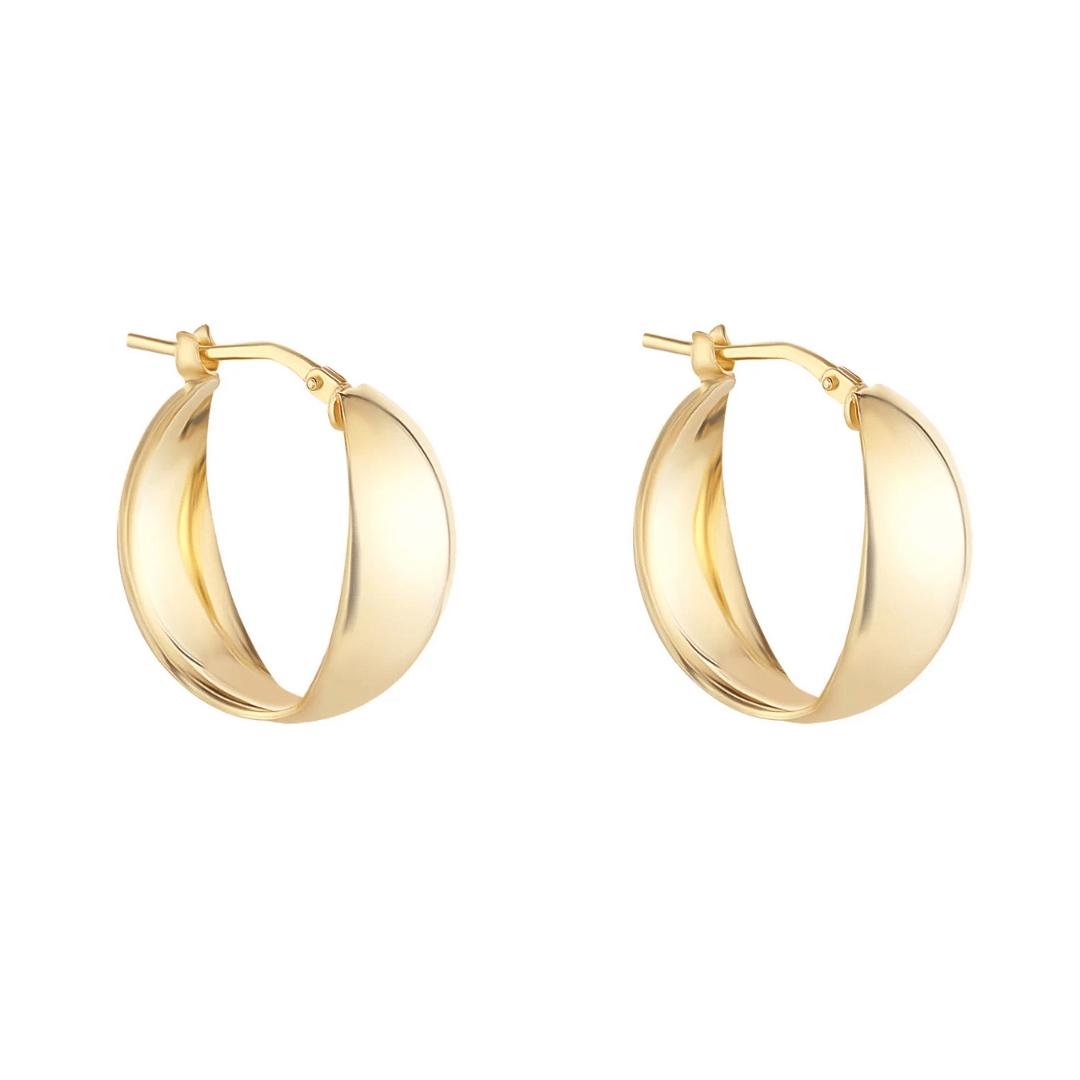 Chunky Bulbous Hoop Earrings