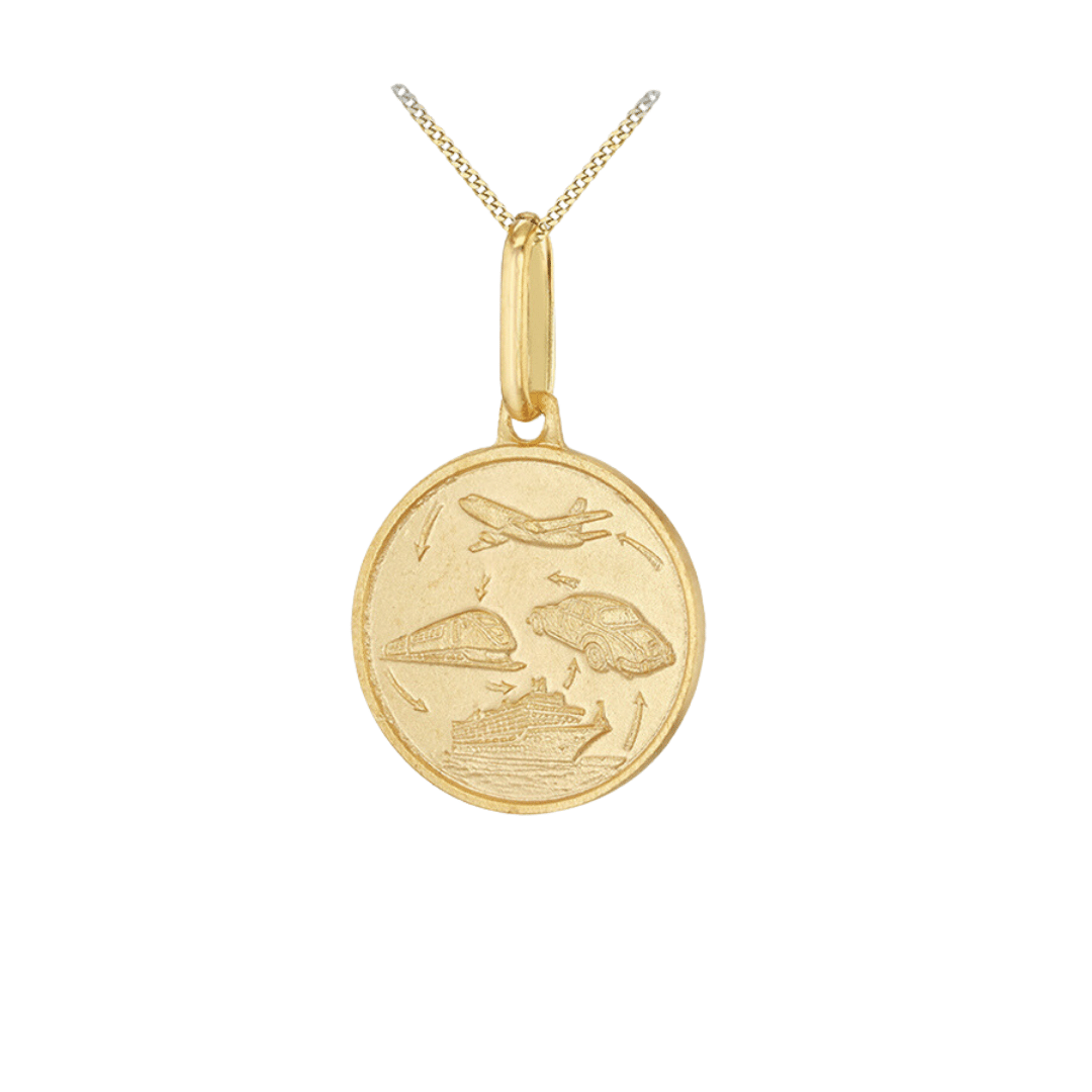 9ct Gold St Christopher Necklace